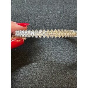 Women's Sterling Silver & Diamond Bangle Bracelet, .50 CTW